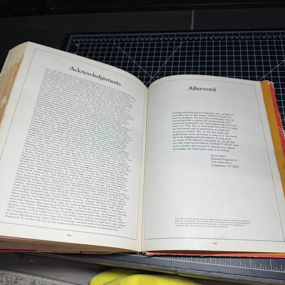 Whats What Visual Glossary Physical World David Fisher 1981 Hardcover Reference